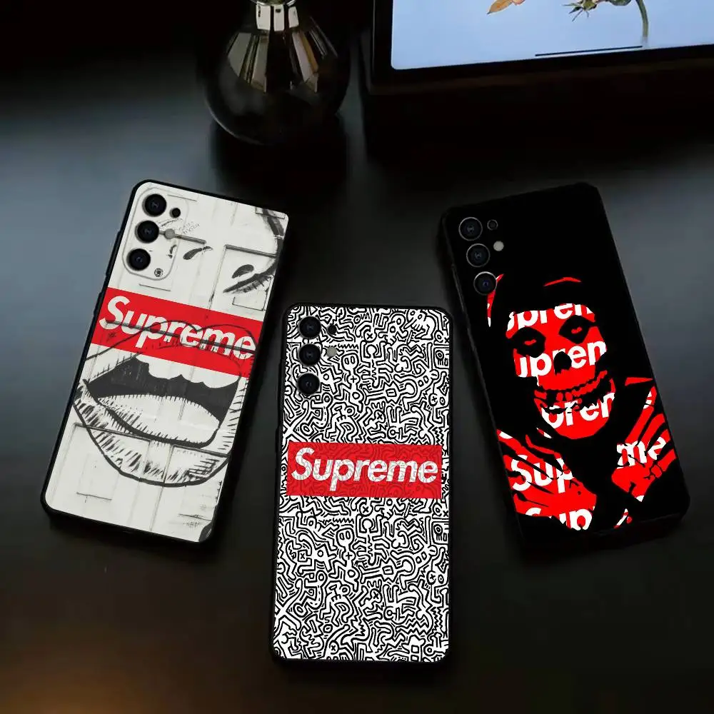 Classic brands S-Supremes GIFT Phone Case For Samsung S26,S25,S24,S23,S22,S21,S30,Ultra,Plus,Fe,Lite,Note,10,Black Cover