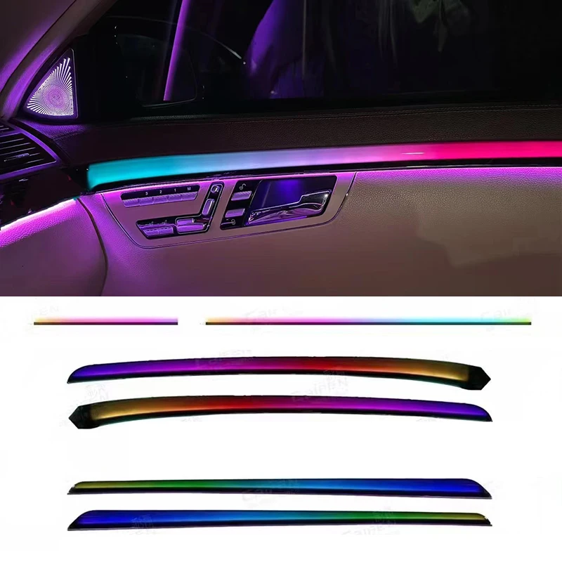 

For Mercedes Benz S Class W221 2009-2013 Replace Interior Atmosphere Light Car Flash Dynamic Ambient Lights A-pillar Tweeter