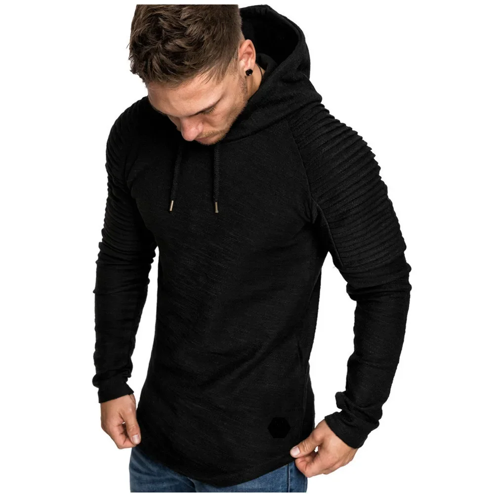 MRMT 2025 Brand New Hooded Sweatshirts Raglan Fringe Folds Long Sleeve Men Hoody Pullovers Clothing Man Hoodies Sweatshirts