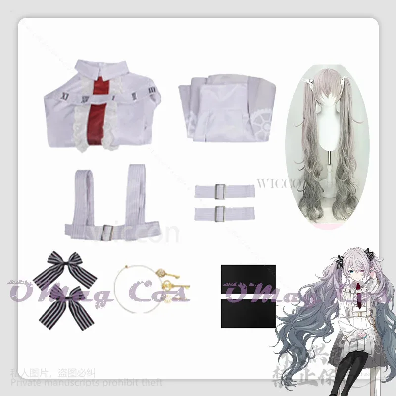

COSda@Anime Game Project Sekai Colorful Stage Feat White Mikuuu 25 Nightcord Cosplay Costume Lolita Dress Wig For Halloween Cust