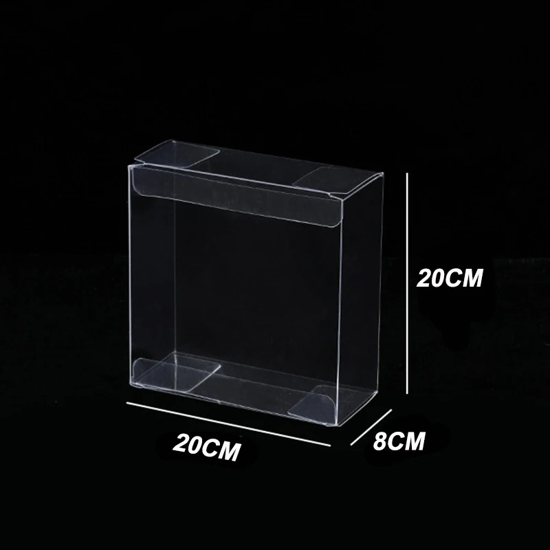 10pcs Clear PVC Jewelry Gift Boxes 20cm Protective Cases for Tiara Crowns Headband for Holloween Christmas Gift Storage Display
