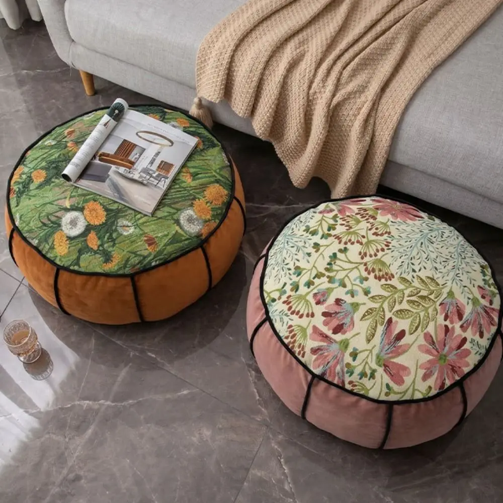 Jacquard Fabric Lazy Cushion Washable Warm and Cozy Home Seat Cushion 10 Colors Available Non-slip Bottom Home Cushion