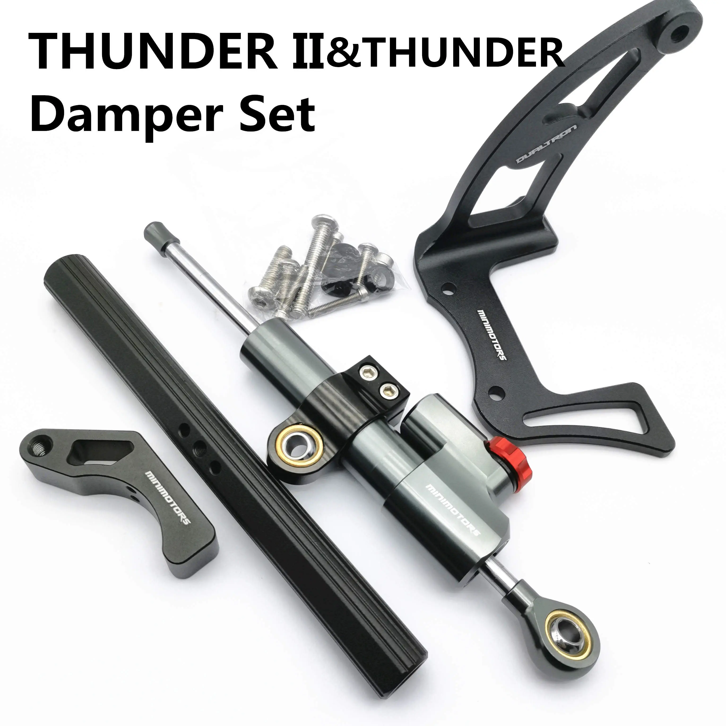 

THUNDER2 damper set original steering damper DUALTRON THUNDER II DTT2 with led holder damp