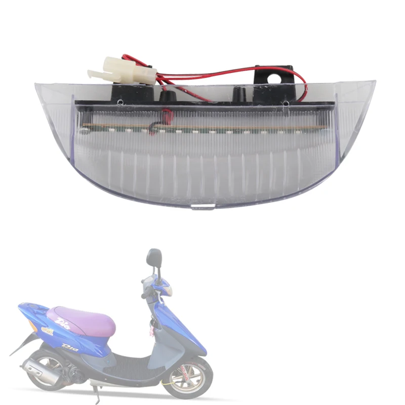 For DIO50 Dio 50 ZX AF34 AF35 Motorcycle Scooter Rear Spoiler LED Light Rear Tail Wing Brake Light