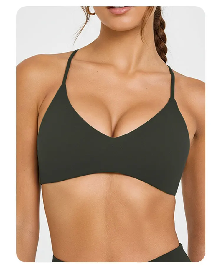 NCLAGEN Easy Lift Ultra Minimal Bralette Sport Bra High Support Women Gym Clothes Fitness Underwear Pilates Workout Yoga Top