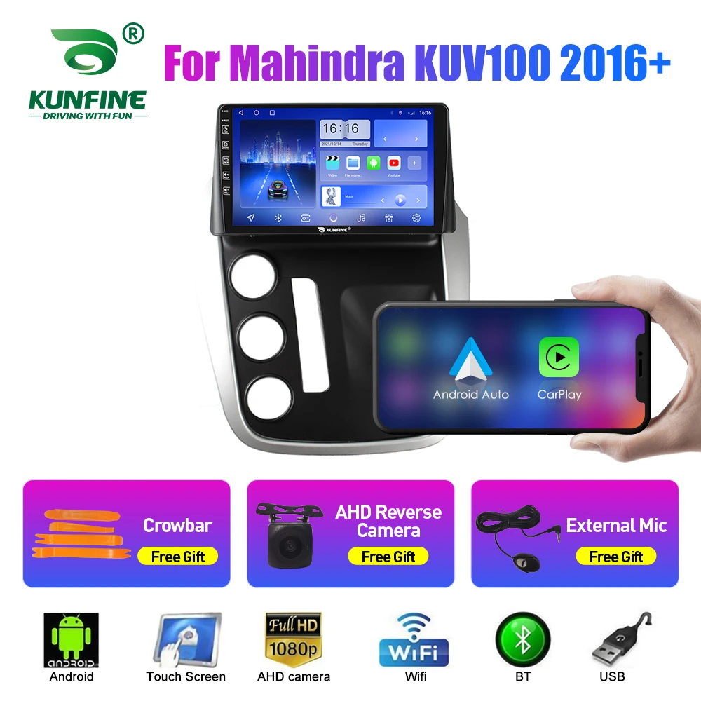 2Din Android Car Radio For Mahindra KUV100 2016+ Audio Multimedia Player Carplay GPS Navigation Stereo Audio Head Unit Carplay