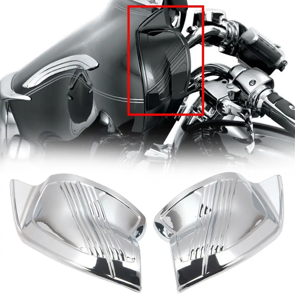 

Chrome Batwing Inner Fairing Cover For Harley Touring Electra Street Glide 96-13