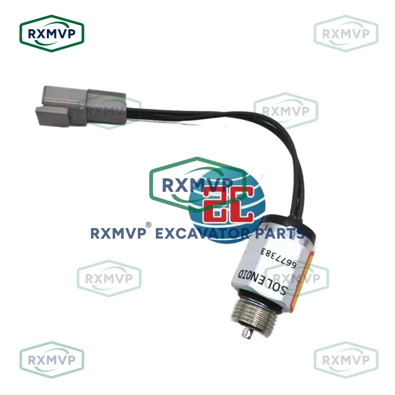 6677383 Fuel Shutoff Stop Solenoid Valve Fits Bobcat Excavator / Loaders 751 753 763 Diesel Engine Parts