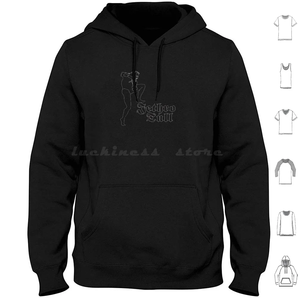 Jethro Tull: Homenaje a las mejores sudaderas con capucha de manga larga Jethro Tull Prog Classic Flute Aqualung Music 1970s