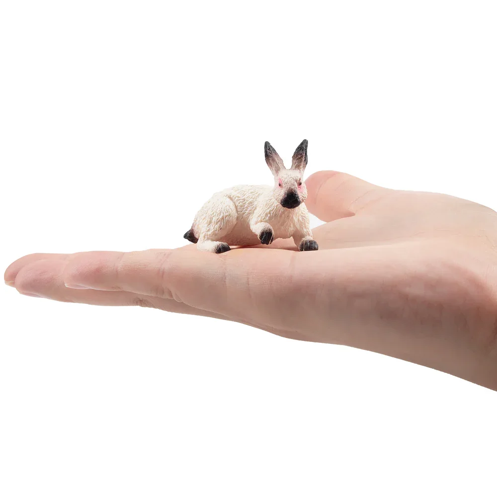 Toymany محاكاة أرنب كاليفورنيا الحياة البرية نماذج للحيوانات لعبة شخصيات صغيرة دمى عمل التماثيل لعب الأطفال هدية