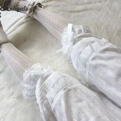 Sweet Cotton Lolita Bloomers Long Pumpkin Pants Lace Trimming Shorts Elastic Waist