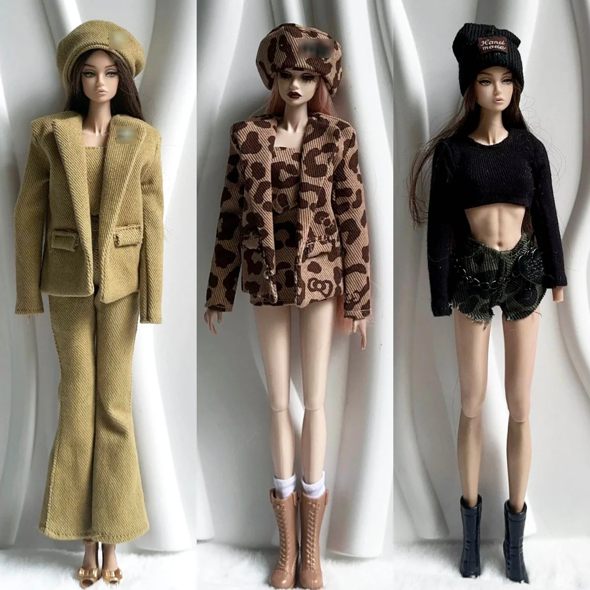 

30 см FR супермодель кукольная одежда аксессуары модный темпераментный комплект одежды универсальная куртка + брюки + юбка 1/6 кукольное платье