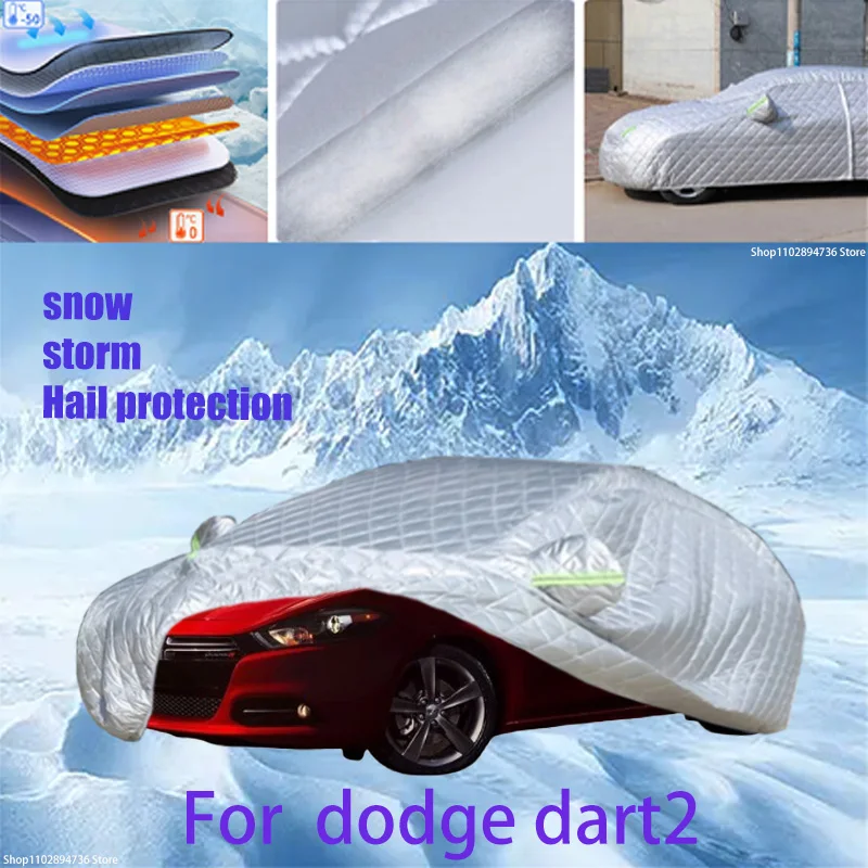 

For dodge dart2 Outdoor Cotton Thickened Awning For Car Anti Hail Protection Snow Covers Sunshade Waterproof Dustproof