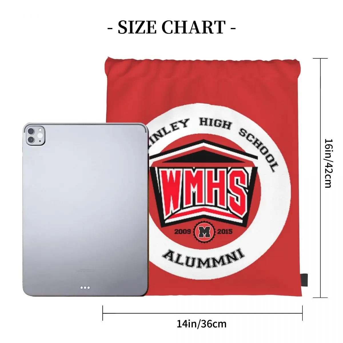 Glee - McKinley High School Alumni Backpacks Multi-function Drawstring Bags Drawstring Bundle Pocket Sundries Bag Book Bags