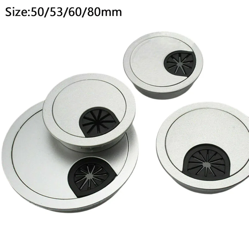 5pcs Plastic desktop wire hole cover, computer hole cover base, table buttonhole, cable outlet hole, furniture hardware storage