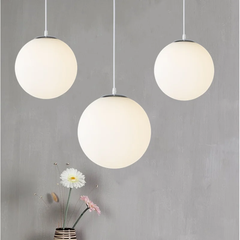 

Modern Oval Milk White Glass Pendant Lamp Office Shop Bar Cafe Restaurant Hotel Hall Home Bedside Dinning Room Suspension Light