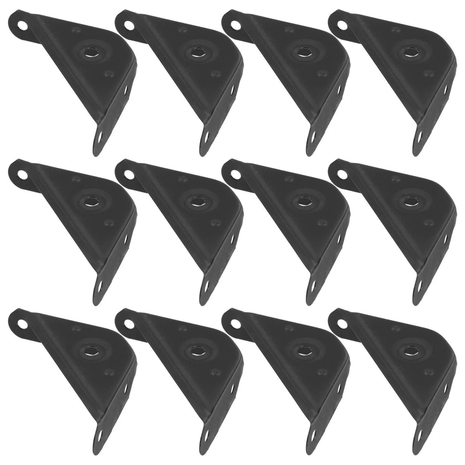 

12pcs Corner Brackets Metal Angle Bracket For Wood Furniture Bed Frame Shelf Cabinet Support Triangular Corner Braces Hardware