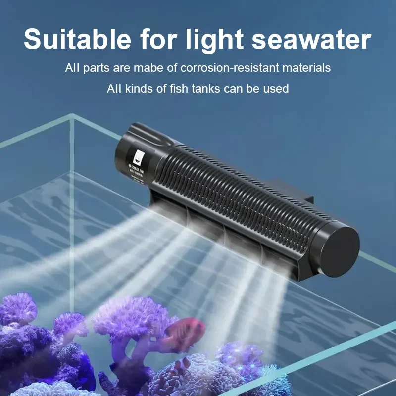 

110-240V Fish Tank Coolingfan Aquarium Silent Automatic Temperature Control Fan Fish Tank Fan Adjustable 3 Variable Speed Cooler