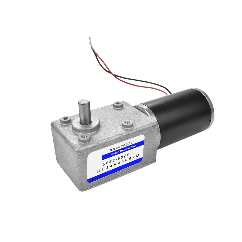 5882-50ZY DC Motor 12V 24V Metal Gear High Torque 200KG Forward Reversed Reducer Speed PWM Controller Electric Engine Door Robot