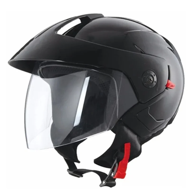 

Bright Black Half Helmet Men and Women Motorcycle Off-Road Summer Helmet Downhill Racing Mountain Cross Casco Capacete