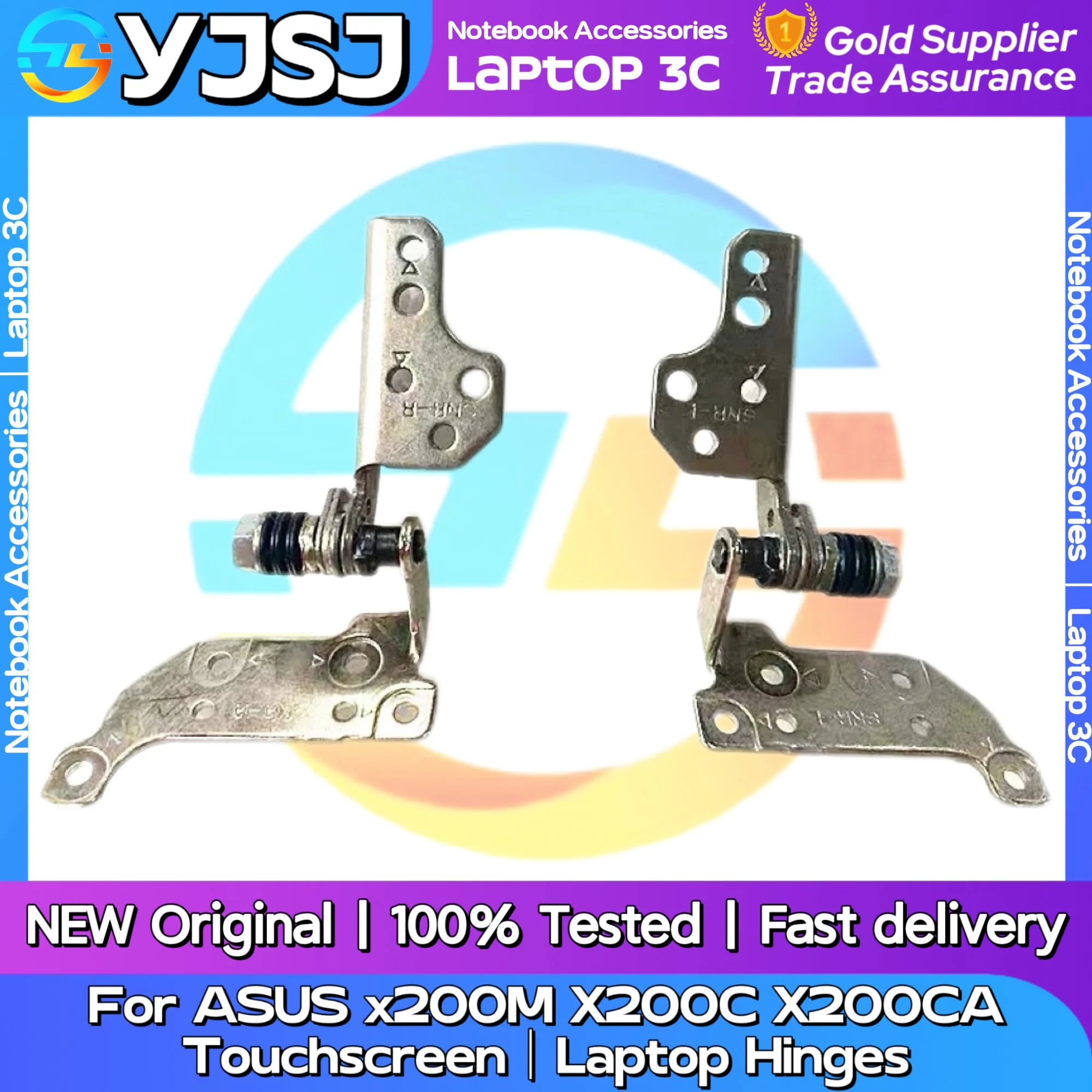 New Original Laptop Notebook Hinges For ASUS x200M X200C X200CA Touchscreen built-in left and right Hinges LCD Screen Hinge