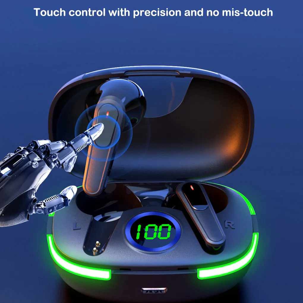 Bluetooth-compatible Headset Lossless Touch Control Headphones Earphones