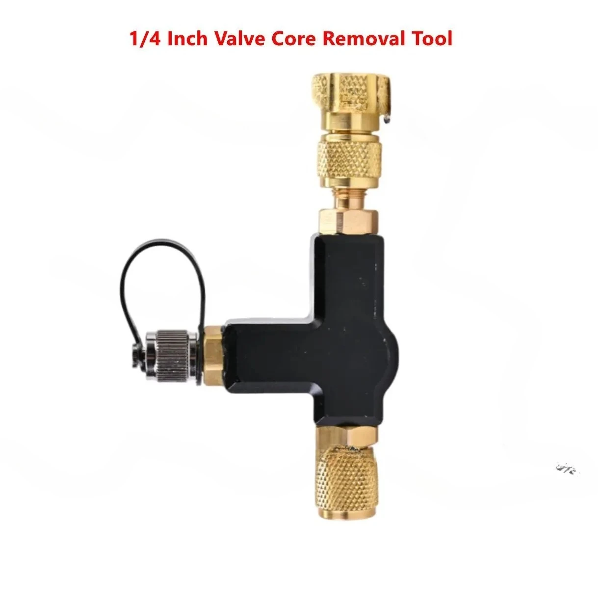 1Pcs 1/4 Inch Valve Core Removal Tool Dual Valve With Sight Glass For HVAC Tools For Mini-splits And Various FOR HVAC Systems
