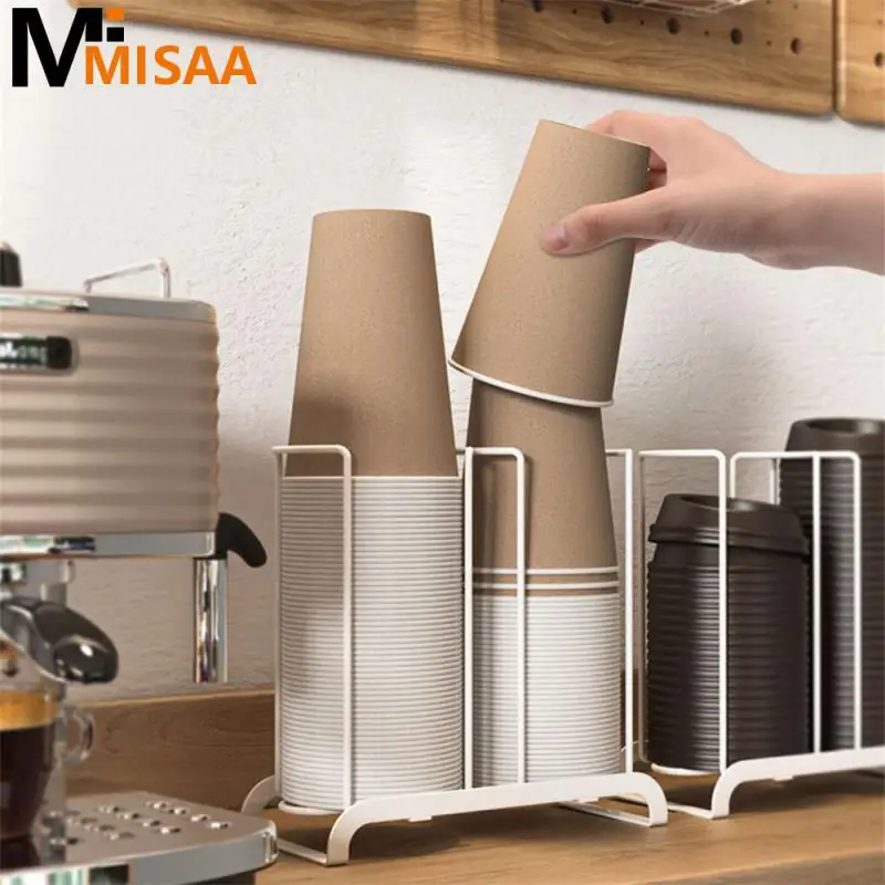 Cup Holder Paper Cup Storage Disposable Cup Improve Cleanliness Waterproof Material Household Products Paper Cup Storage Rack