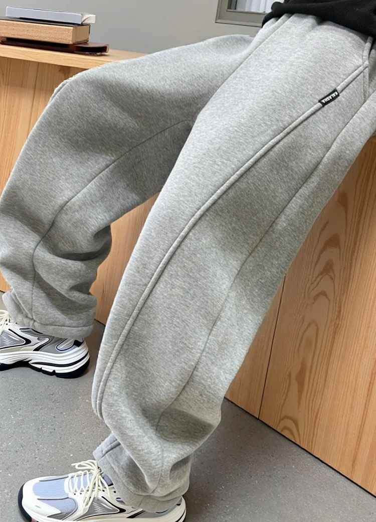Kurze, stilvolle Kinder-Freizeithose für Frühling und Herbst, einfarbige Sport-Hose für Teenager-Jungen und -Mädchen, lässige sportliche Baumwoll-Sweatpants. – Detail 3
