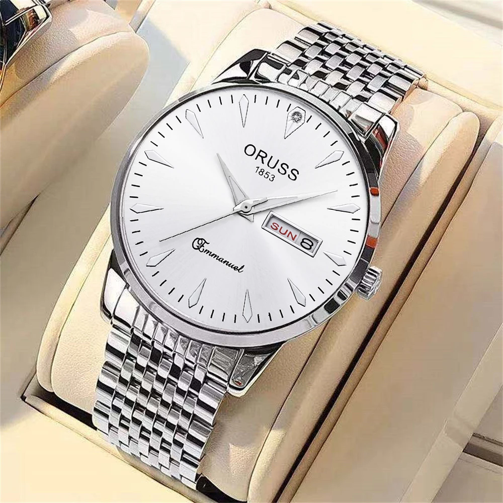 Herren uhr Klassiker alles Mode High-End-Atmosphäre edler Gentleman Trend langlebiger Stahl gürtel Freizeit Business Sport Sie