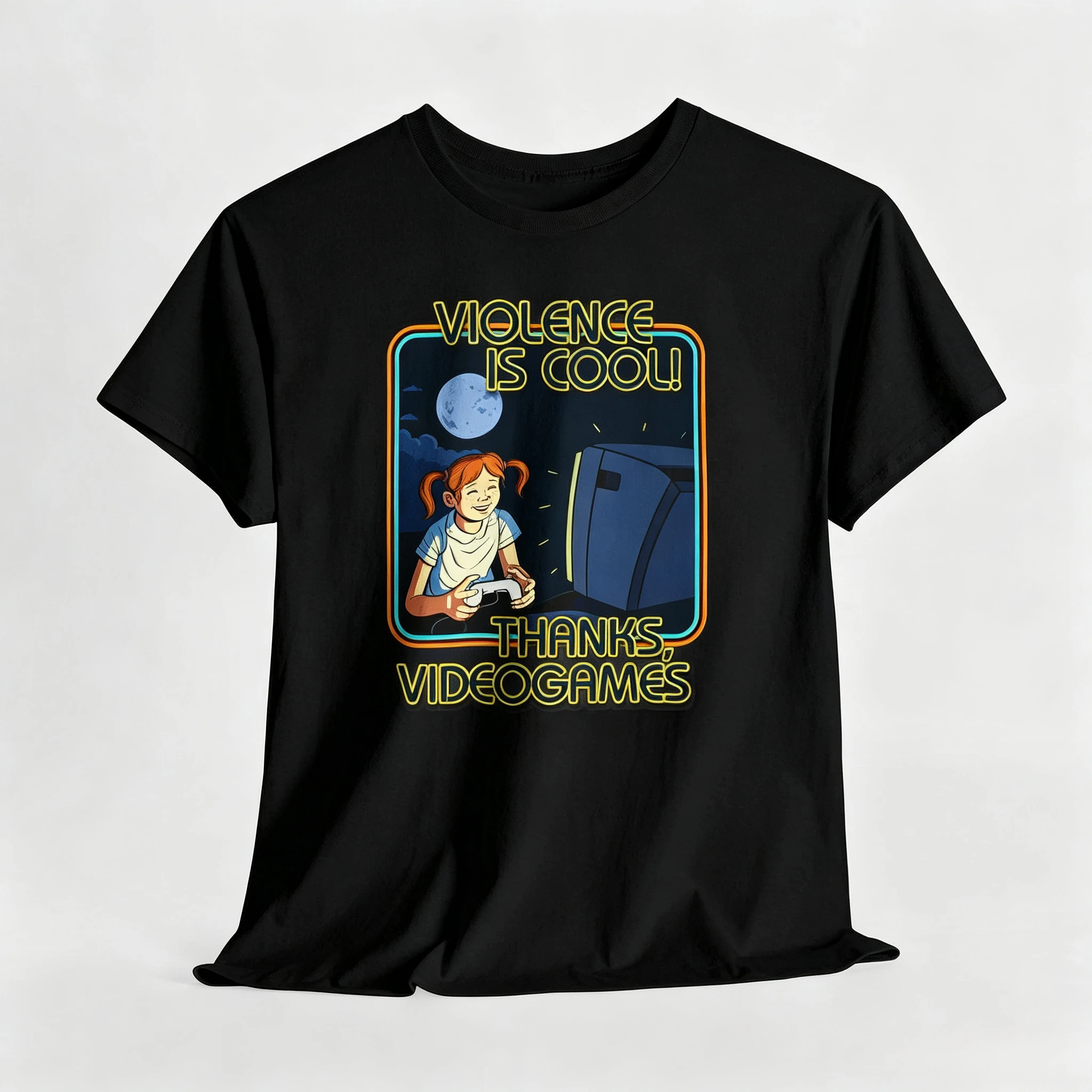 T-shirt Rétro Gaming « Violenc - Gaming Console Old School avis et prix