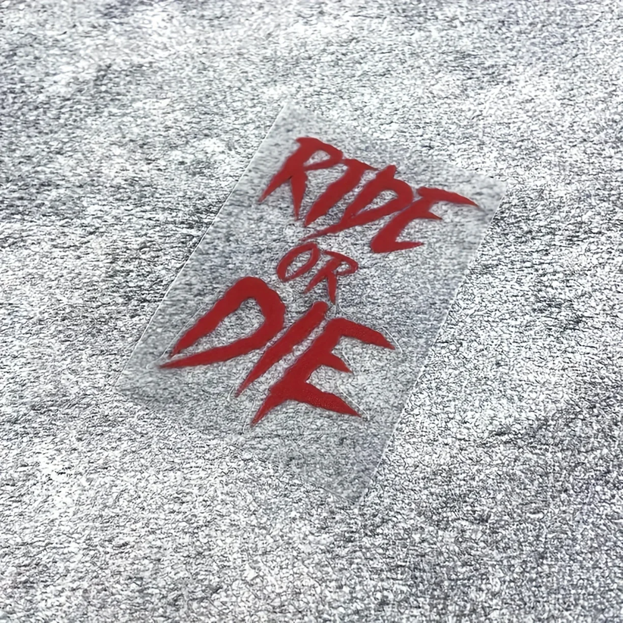 1개 에지 홀로그램 - '라이드 오어 다이' 테마 자동차 데칼, 독특한 자동차 스티커, 특별한 자동차 스타일링 아이템