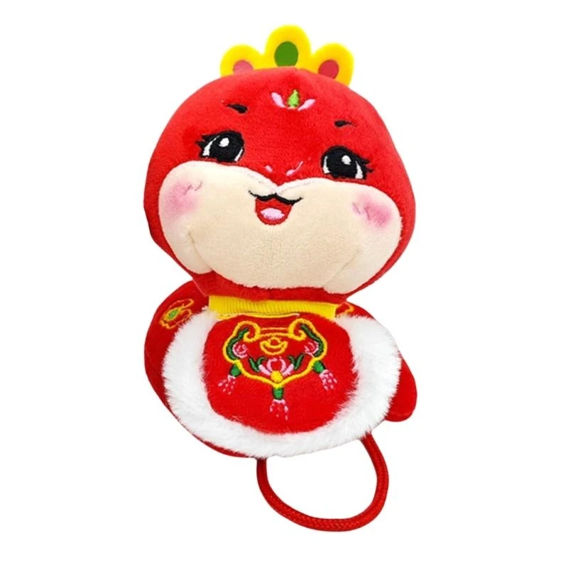 090B The Year of Snake Doll Bag Charm Cartoon Snake Backpack Pendant for Kids