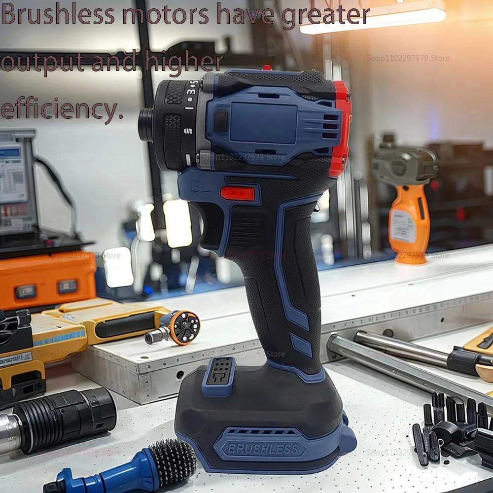 1/4inch 4000rpm Brushless Electric Screwdriver 21+1 Gear Two Speed Cordless Electric Drill Tool For Makita 18v Battery