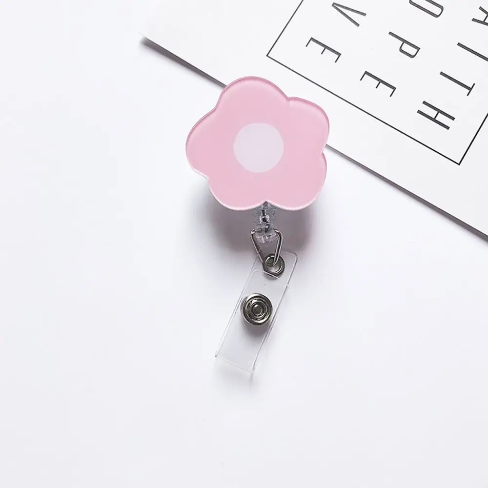 

Cute School Supplies Nurse Doctor Reel Clip Acrylic Cartoon ID Card Clips Name Card Holder Retractable Badge Reel Badge Holder