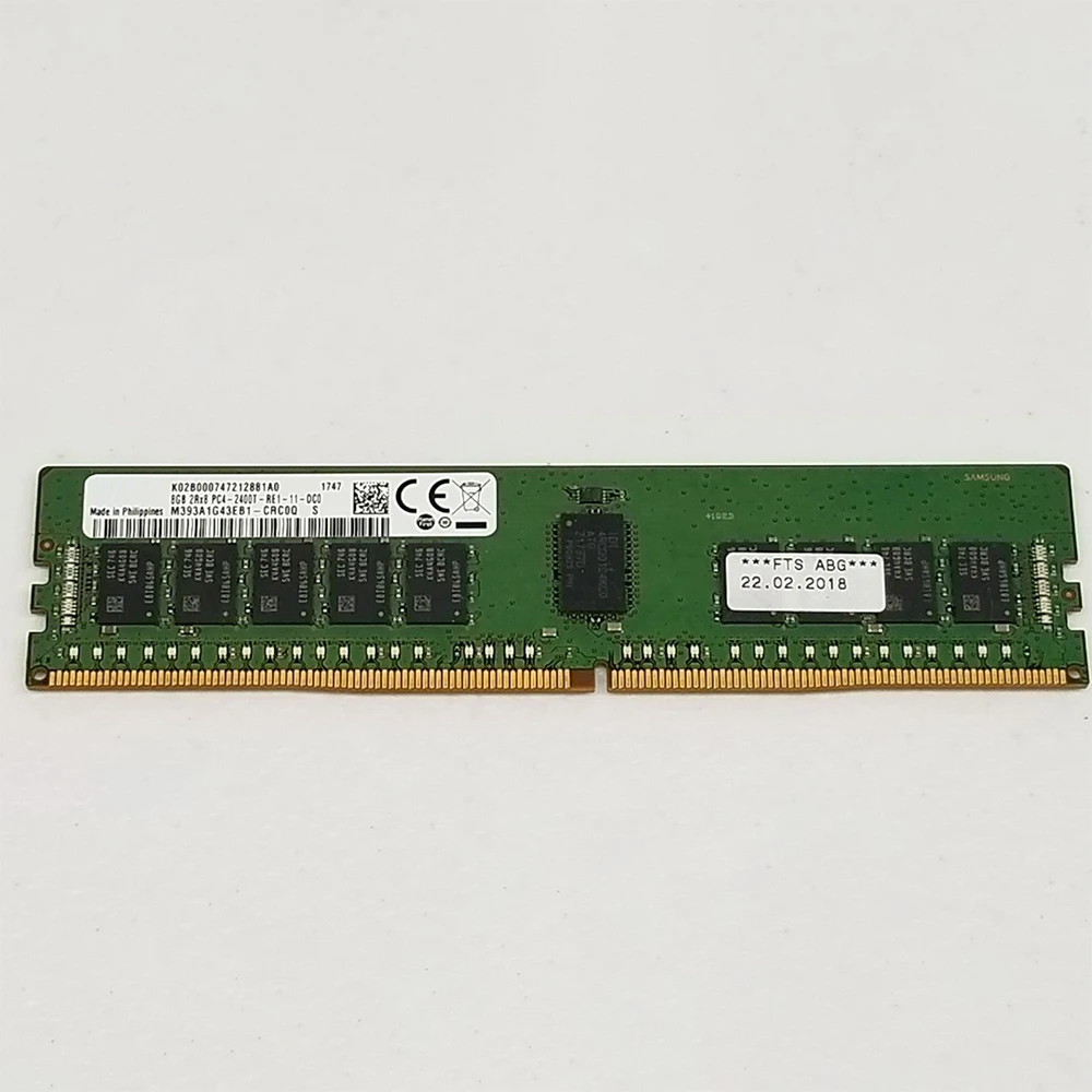 1 Pcs M393A1G43EB1-CRC0Q RAM 8GB 2RX8 PC4-2400T DDR4 2400 REG For Samsung Server Memory Fast Ship High Quality