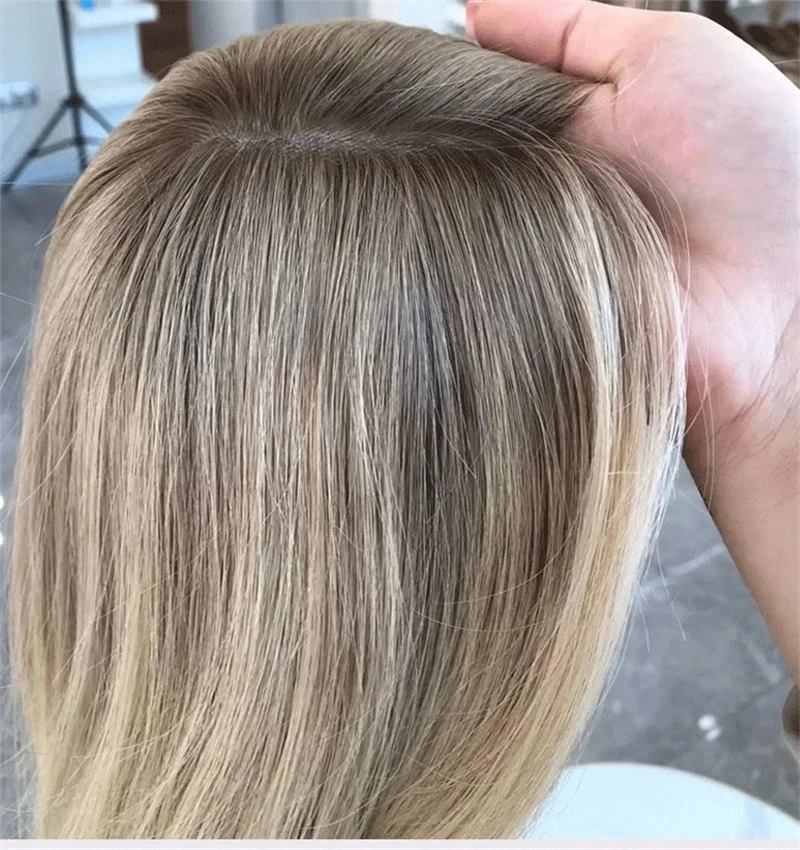 

Блондинка Парик из натуральных волос Натуральный прямой парик фронта шнурка 100% европейские девственные волосы Женский парик фронта шнурка 13x4 Бесклеевой пепельно-русый