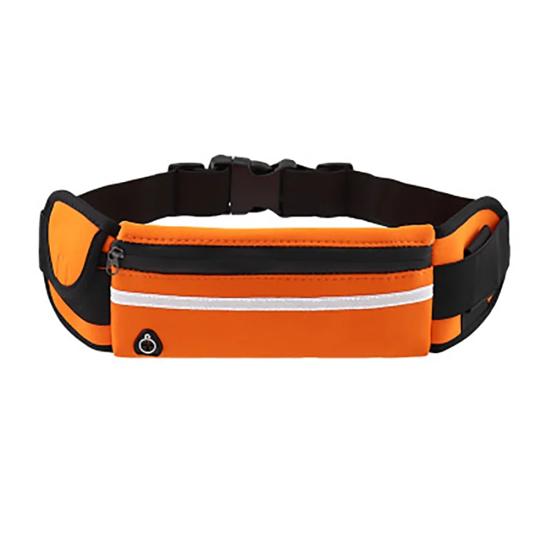 Jogging Sports Waist Belt Bag Pack Mobile Phone Keys Card Money Cash Bags with Bottle Water Holder Outdoor Running Stretch Pouch