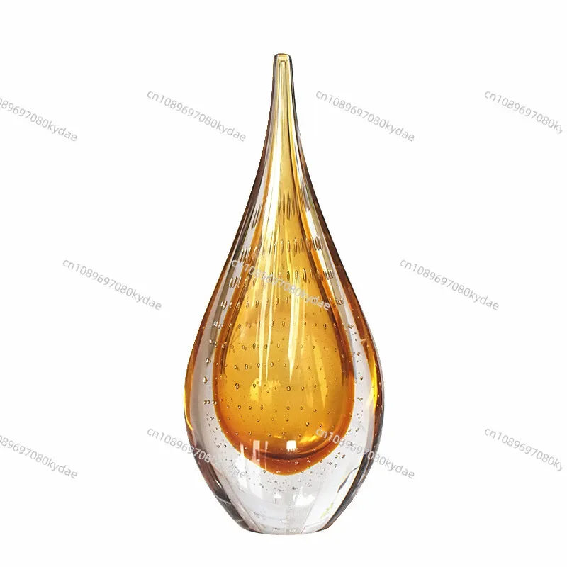 glass new house decorative arts, office living room, porch, droplet ornaments, gifts, Nordic light luxury