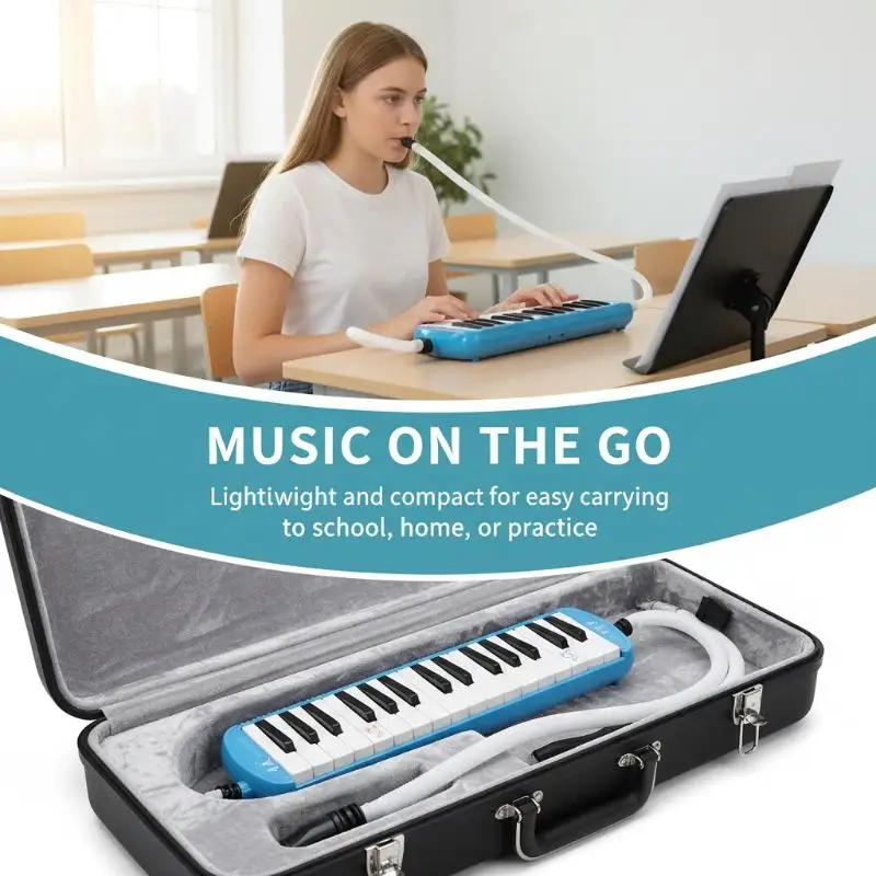 Replaceable Melodica Flexible Tube Anti-corrosion ABS Universal Mouth Pipe for Professional Stage Performance 1PC