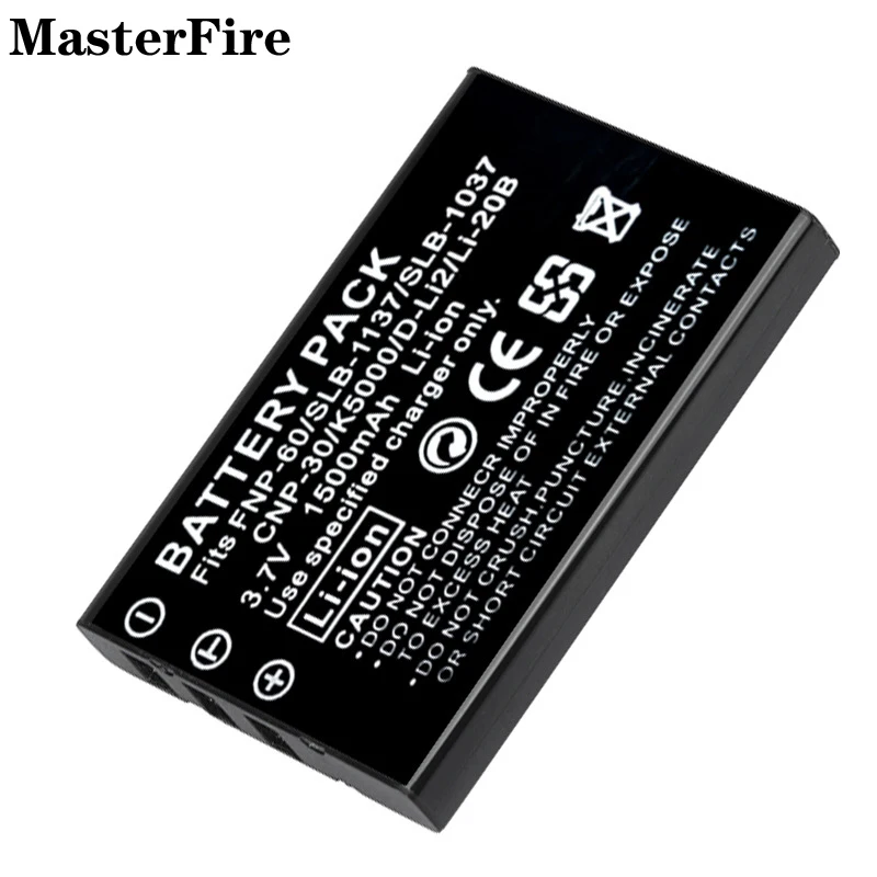 10PCS 3.7V 1500mah Rechargeable Battery NP-60 NP60 for Fujifilm FinePix F601 F410 F401 Zoom Casio CNP-30 PENTAX D-Li2 Batteries