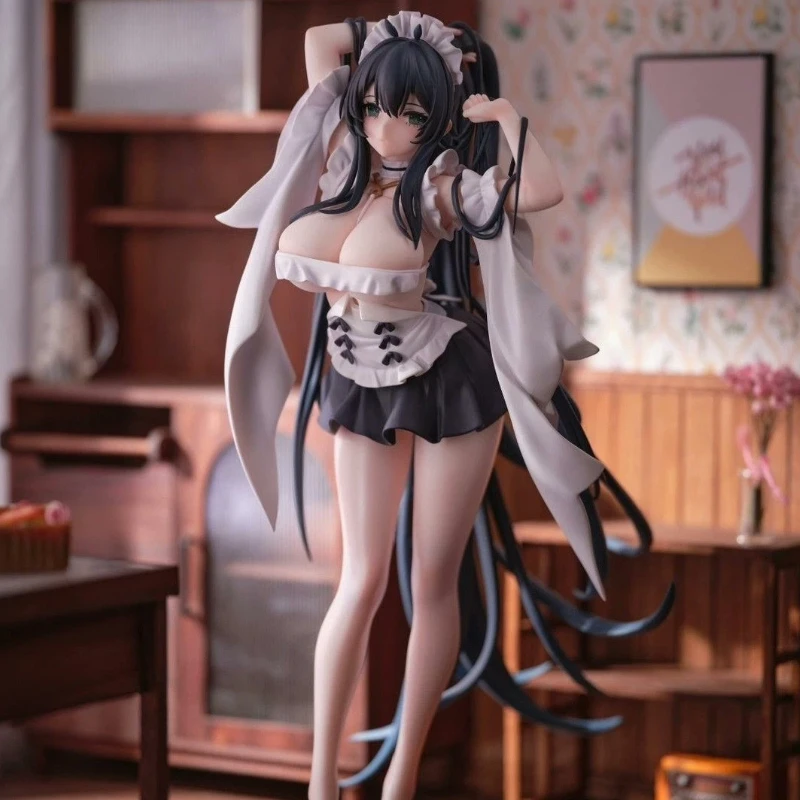 

Anime Game Figure Azur Lane Indomitable Maid Pvc Collectible Model Desktop Decoration For Adult Anime Fans Home Display