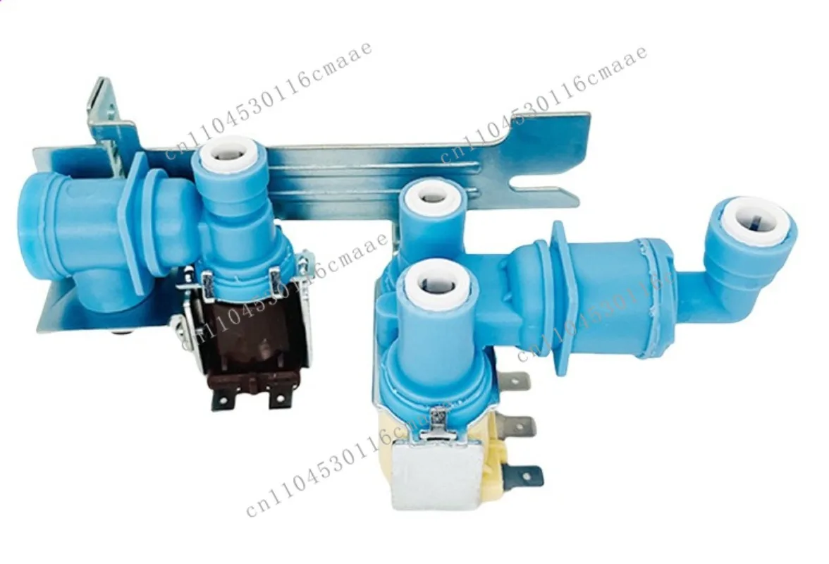 Double Water Inlet Solenoid Valve (ice Machine + Cold Water Double Valve) for 242252702 Refrigerator 110/120V