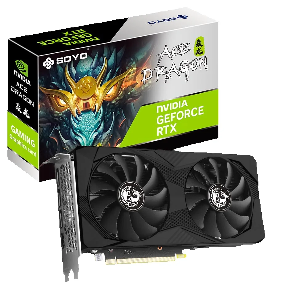 SOYO Neue Gaming-Grafikkarten NVIDIA GeForce RTX 3060Ti 8 GB GDDR6 256 Bit Desktop-GPU-Grafikkarte Computerkomponenten
