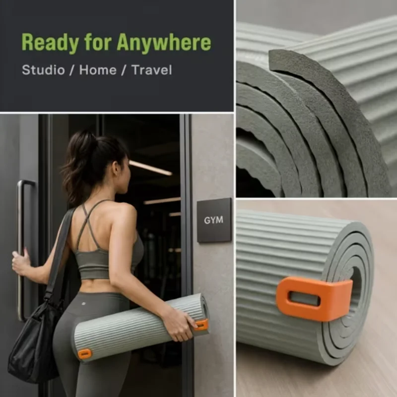 2pcs Yoga mat storage clip  No binding required easily and securely clamped in place to prevent the yoga mat from becoming loose