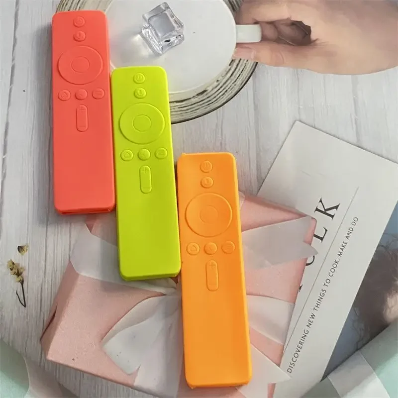 Color Soft Silicone Remote Control Case Dust-proof Anti-slip Mi Remote TV Stick Cover For Xiaomi 4A