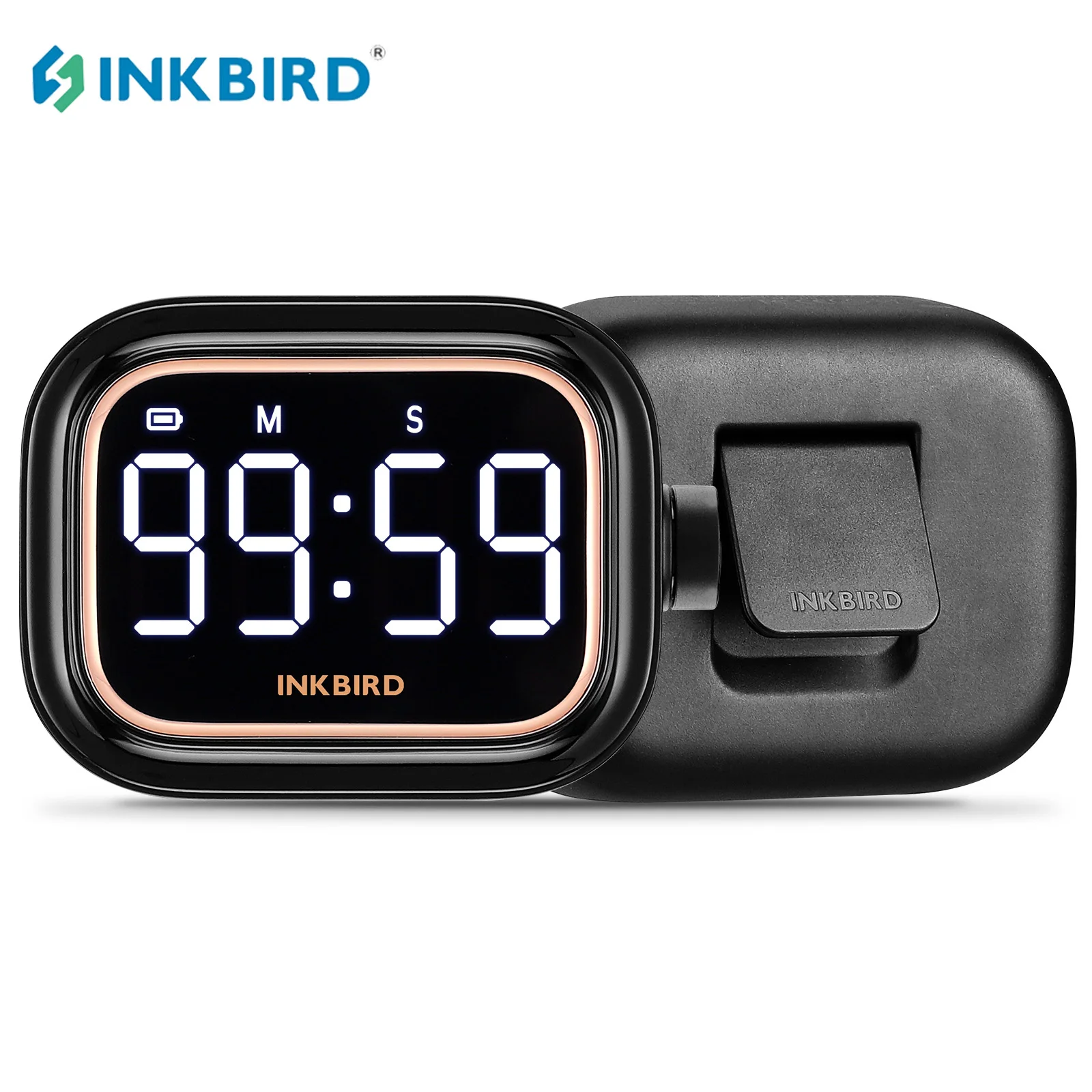 

INKBIRD IDT-02 Digital Kitchen Timers Backlight With Clock Function Countdown Countup Cooking Timer for Classroom Cooking Baking