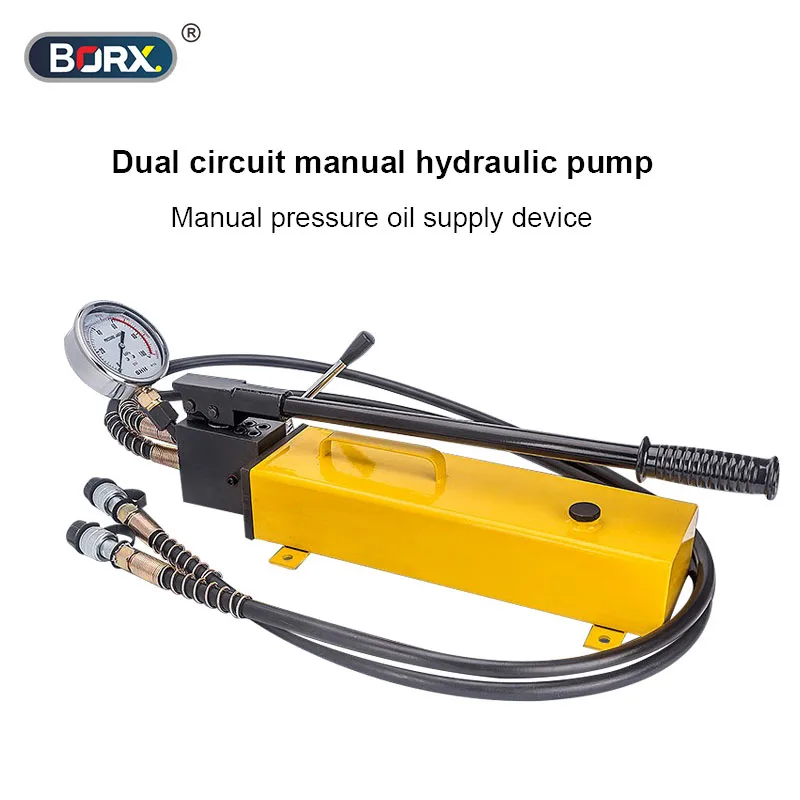 BORX Manual Double-Acting Hydraulic Pump CP-800S Two-Speed Two-Way Pump Double-Circuit Manual High Pressure Oil Hydraulic Pump