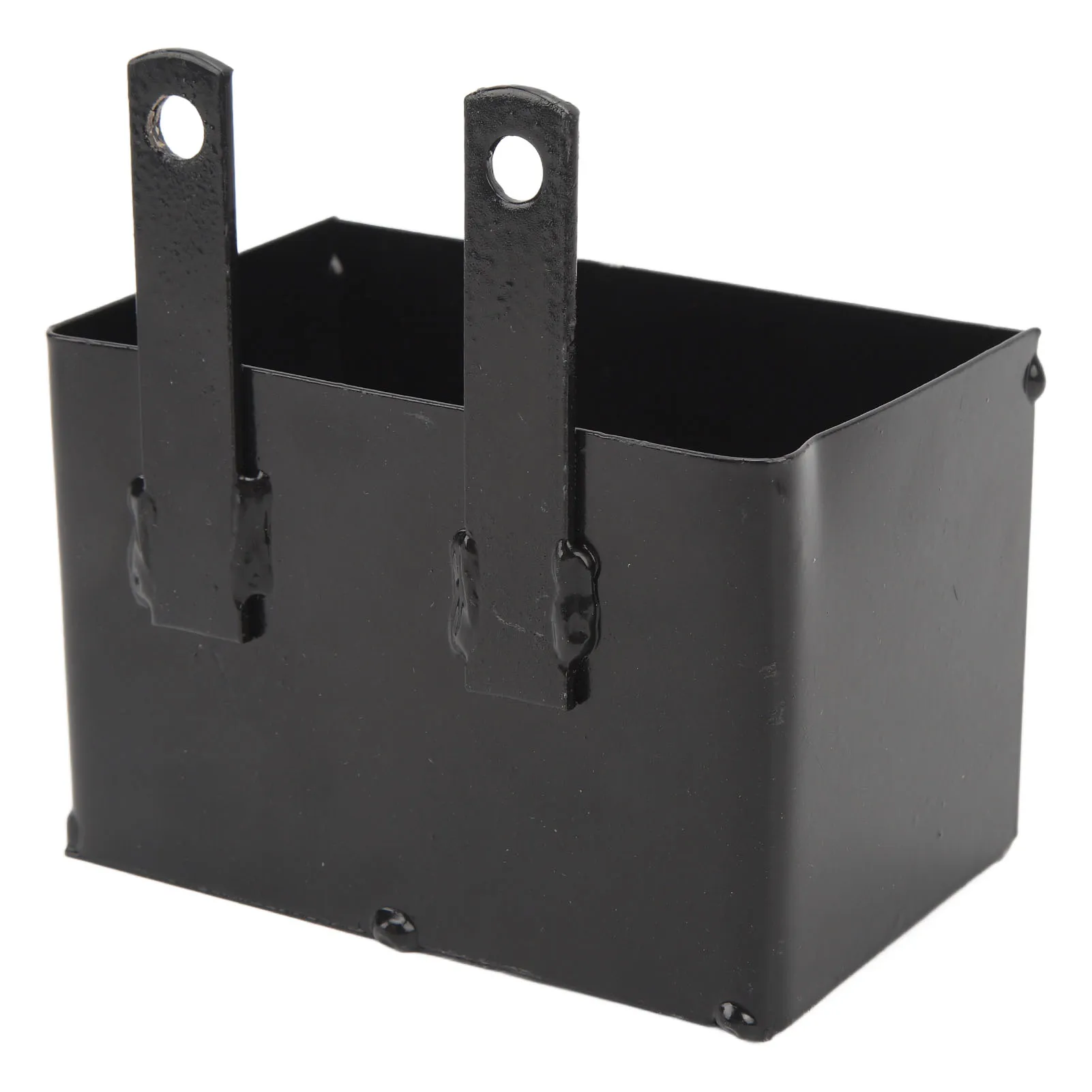 ATV حافظة حامل البطارية حافظة حامل البطارية هيكل قوي أسود مقاوم للصدأ لـ 50cc إلى 125cc ATV دراجة نارية الترابية