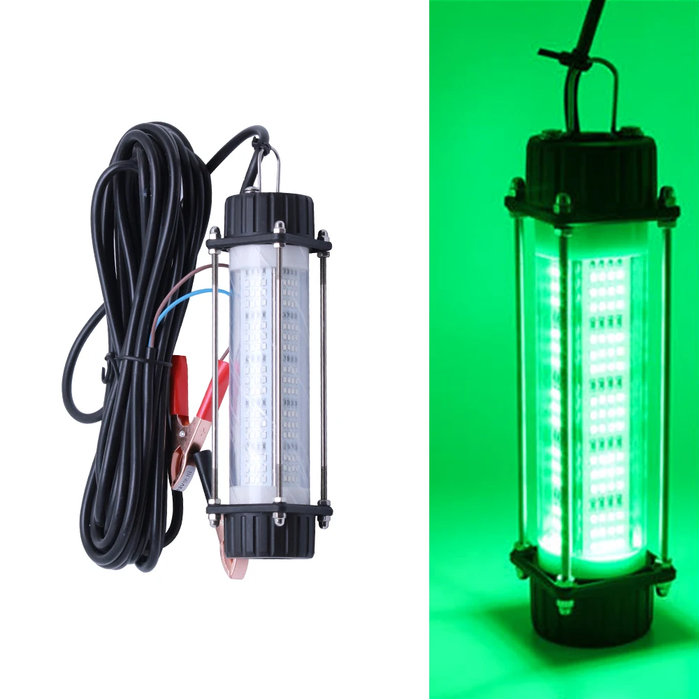 120W 180W Unterwasser-Angelleuchte LED Tauchlampe zur Fischlockung 12V Tiefsee-Nachtangel-Köderlicht mit Clips – Detail 6